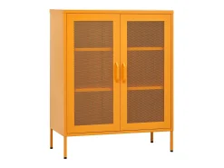 Armário de arrumação Amarelo Mostarda 80x35x101,5 cm Aço