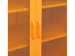 Armário de arrumação Amarelo Mostarda 80x35x101,5 cm Aço