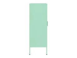 Armário de arrumação aço 80x35x101,5 cm verde-hortelã