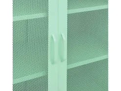 Armário de arrumação aço 80x35x101,5 cm verde-hortelã