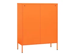 Armário de arrumação aço 80x35x101,5 cm laranja