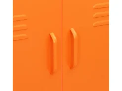 Armário de arrumação aço 80x35x101,5 cm laranja