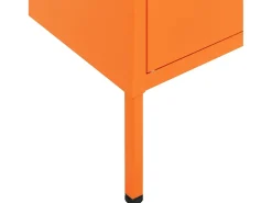 Armário de arrumação aço 80x35x101,5 cm laranja