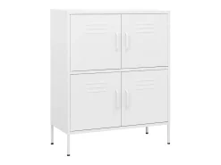 Armário de arrumação aço 80x35x101,5 cm branco