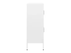 Armário de arrumação aço 80x35x101,5 cm branco