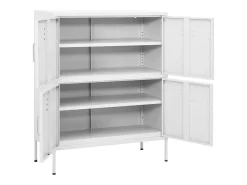 Armário de arrumação aço 80x35x101,5 cm branco