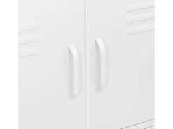 Armário de arrumação aço 80x35x101,5 cm branco