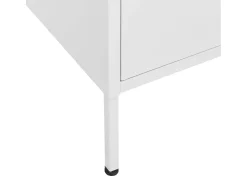 Armário de arrumação aço 80x35x101,5 cm branco