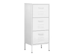 Armário de arrumação aço 42,5x35x101,5 cm branco