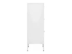 Armário de arrumação aço 42,5x35x101,5 cm branco