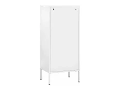 Armário de arrumação aço 42,5x35x101,5 cm branco