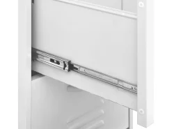 Armário de arrumação aço 42,5x35x101,5 cm branco