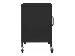 Armário de arrumação aço 60x35x56 cm preto