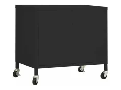 Armário de arrumação aço 60x35x56 cm preto