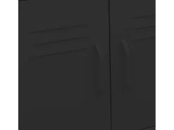 Armário de arrumação aço 60x35x56 cm preto