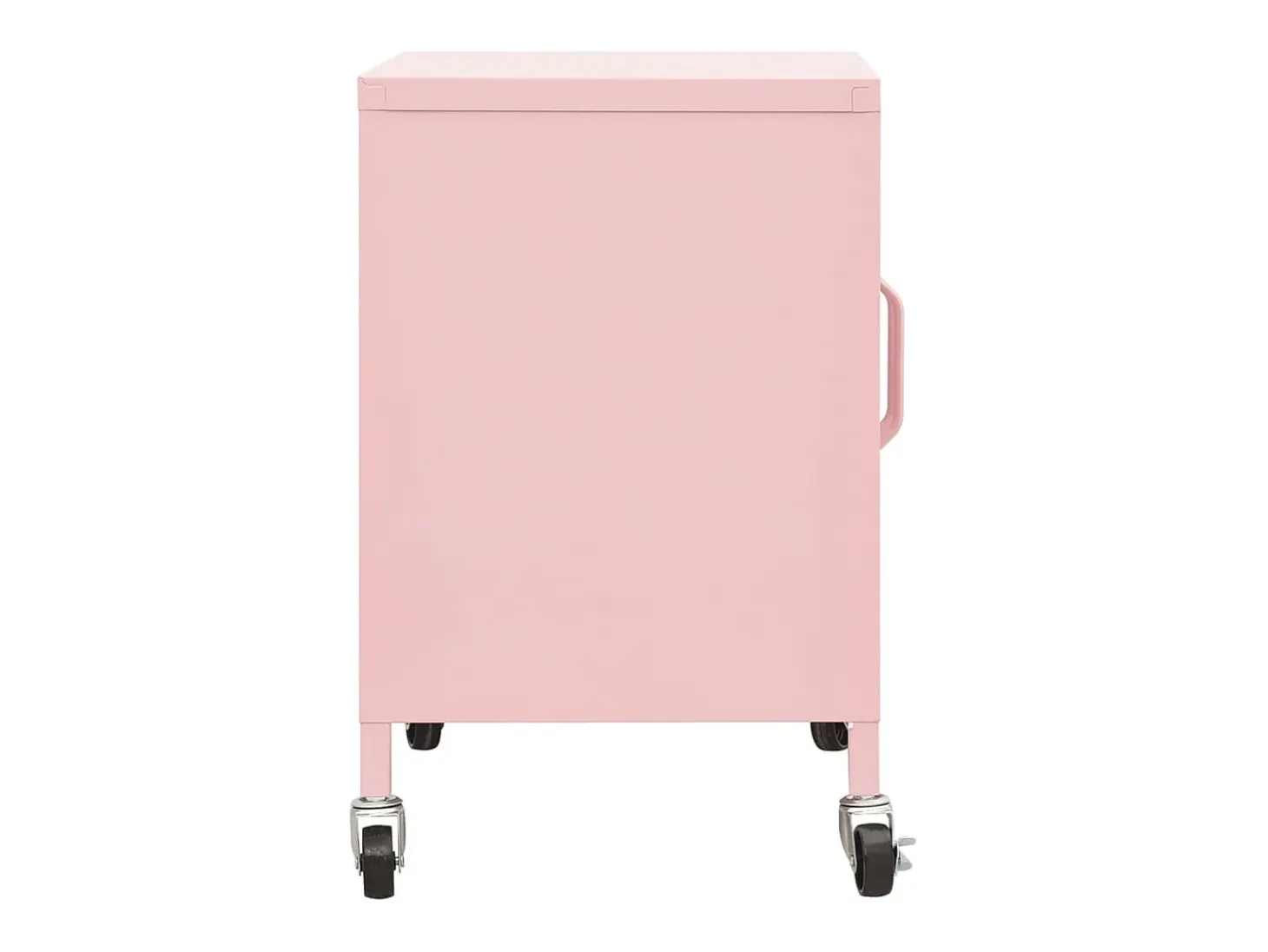 Armário de arrumação aço 60x35x56 cm rosa