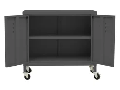 Armário de arrumação aço 60x35x56 cm antracite