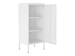 Armário de arrumação aço 42,5x35x101,5 cm branco