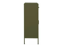 Armário de arrumação aço 80x35x101,5 cm verde-azeitona