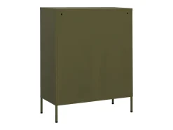 Armário de arrumação aço 80x35x101,5 cm verde-azeitona