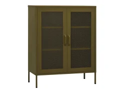 Armário de arrumação aço 80x35x101,5 cm verde-azeitona