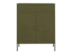 Armário de arrumação aço 80x35x101,5 cm verde-azeitona