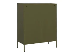 Armário de arrumação aço 80x35x101,5 cm verde-azeitona