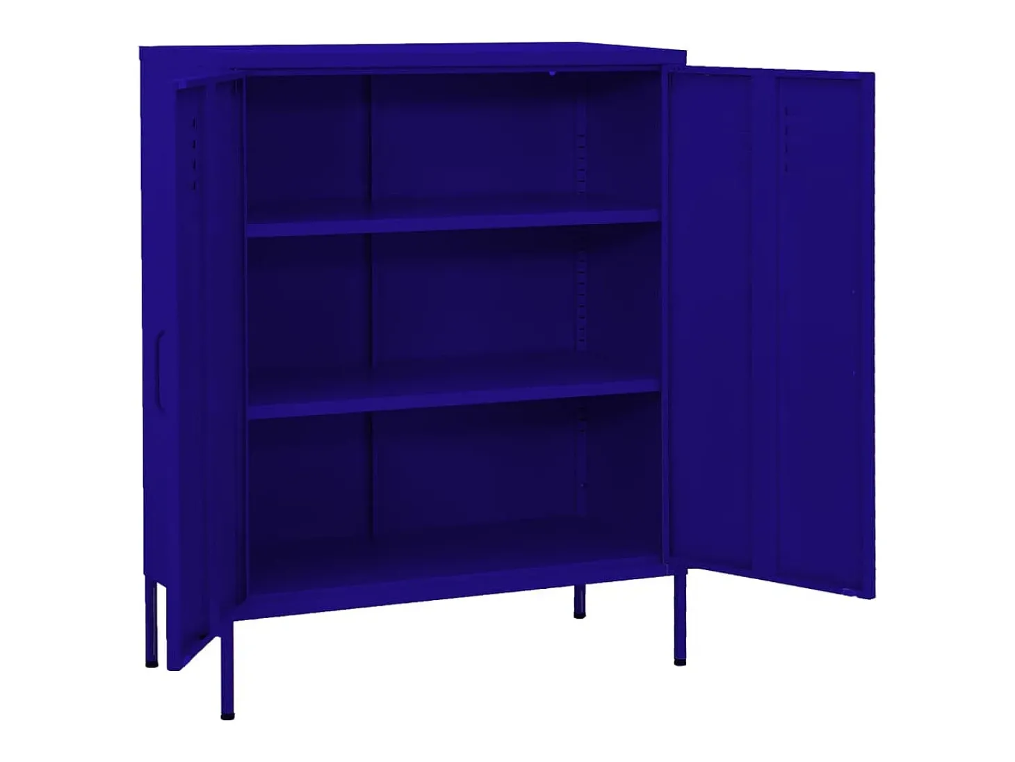 Armário de arrumação aço 80x35x101,5 cm azul-marinho