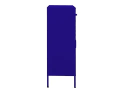 Armário de arrumação aço 80x35x101,5 cm azul-marinho