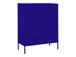 Armário de arrumação aço 80x35x101,5 cm azul-marinho