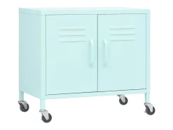 Armário de arrumação aço 60x35x56 cm verde-hortelã