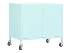 Armário de arrumação aço 60x35x56 cm verde-hortelã