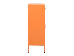 Armário de arrumação aço 80x35x101,5 cm laranja