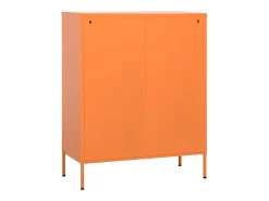 Armário de arrumação aço 80x35x101,5 cm laranja
