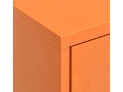 Armário de arrumação aço 80x35x101,5 cm laranja