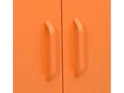 Armário de arrumação aço 80x35x101,5 cm laranja