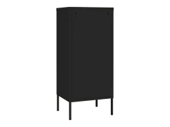 Armário de arrumação aço 42,5x35x101,5 cm preto