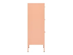 Armário de arrumação aço 42,5x35x101,5 cm rosa