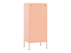 Armário de arrumação aço 42,5x35x101,5 cm rosa