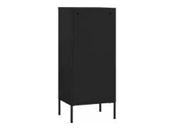Armário de arrumação aço 42,5x35x101,5 cm preto