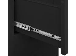 Armário de arrumação aço 42,5x35x101,5 cm preto