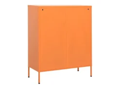 Armário de arrumação aço 80x35x101,5 cm laranja