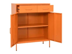 Armário de arrumação aço 80x35x101,5 cm laranja