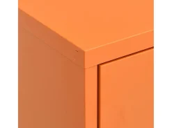 Armário de arrumação aço 80x35x101,5 cm laranja
