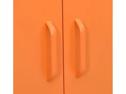 Armário de arrumação aço 80x35x101,5 cm laranja