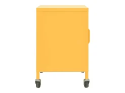 Armário de arrumação aço 60x35x56 cm amarelo mostarda