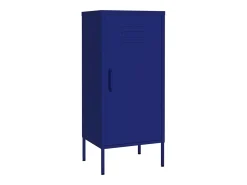 Armário de arrumação aço 42,5x35x101,5 cm azul-marinho