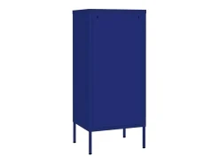Armário de arrumação aço 42,5x35x101,5 cm azul-marinho