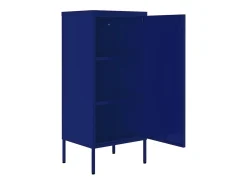 Armário de arrumação aço 42,5x35x101,5 cm azul-marinho