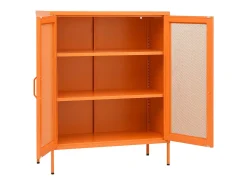 Armário de arrumação aço 80x35x101,5 cm laranja